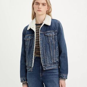 Levi’s Original Sherpa Lined Jean Jacket, Size Medium
